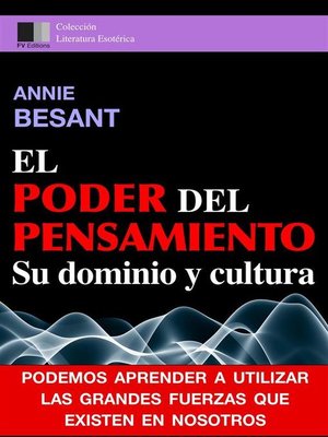 cover image of El Poder del Pensiamento. Su dominio y cultura.